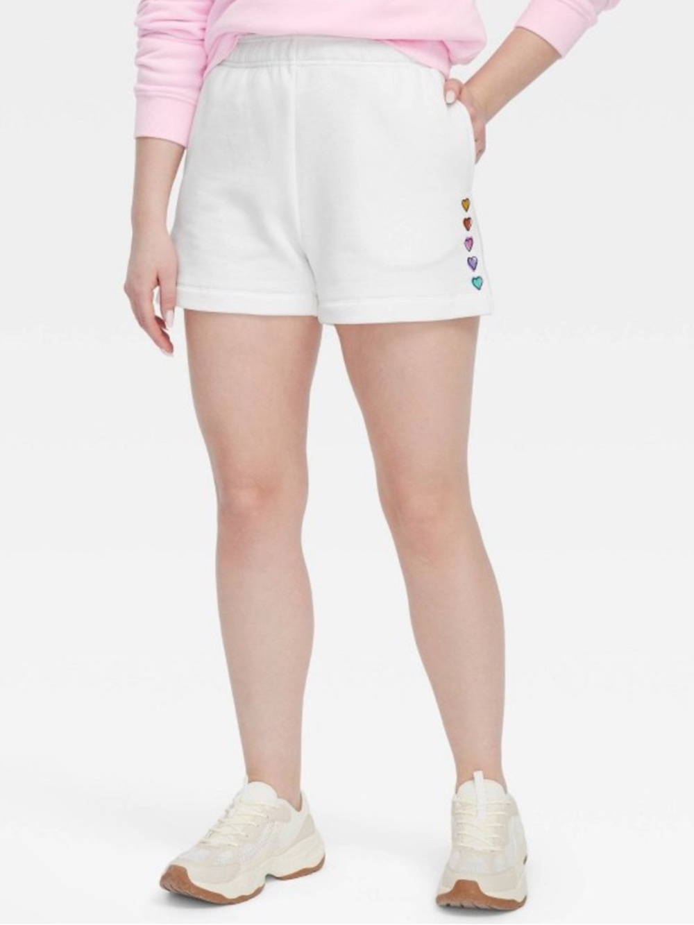 Roller Rabbit x Target Women's Disco Hearts Shorts White